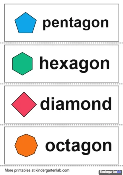 Shapes Word Wall — Page 3