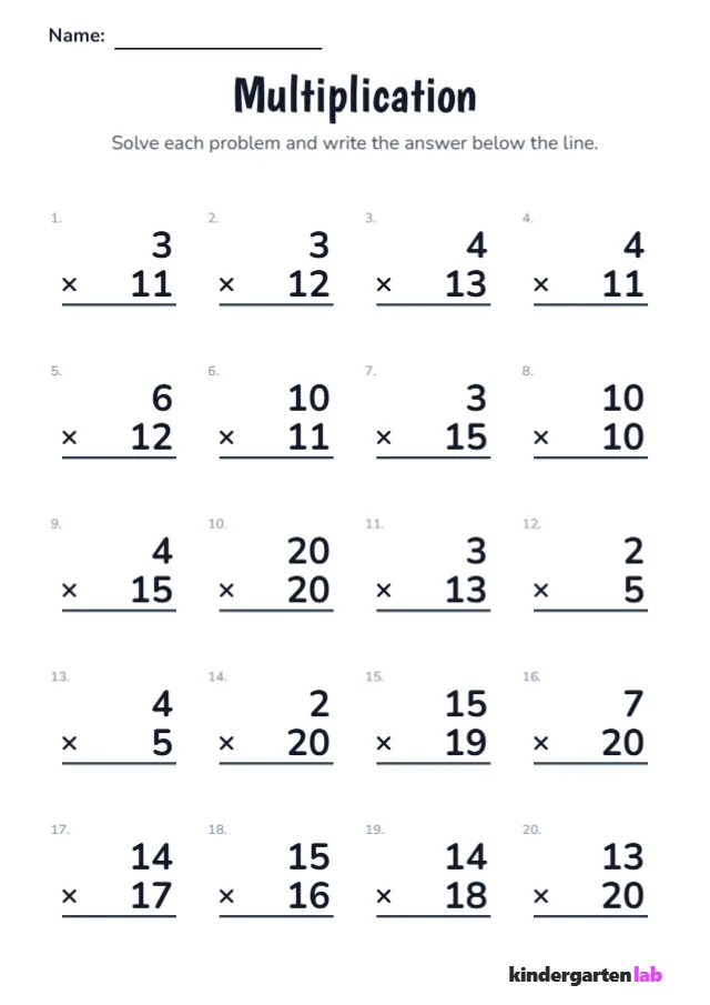 Basic Operations Math Preview printable worksheet