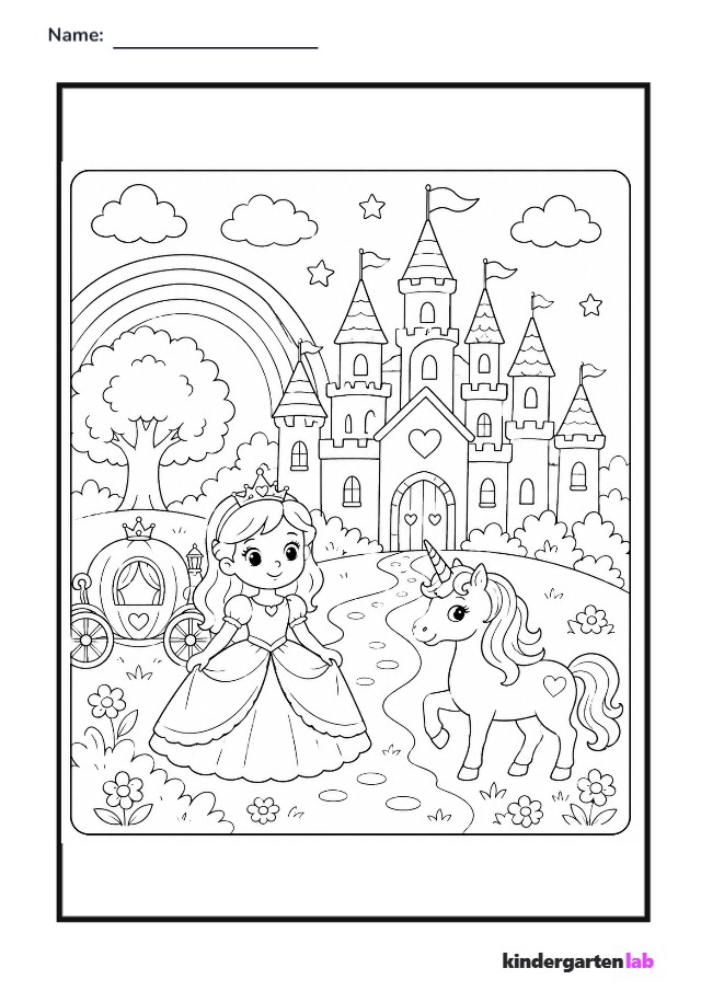 Coloring Page: Fairy Tale