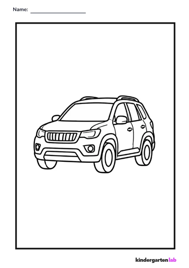 Coloring Page: Suv