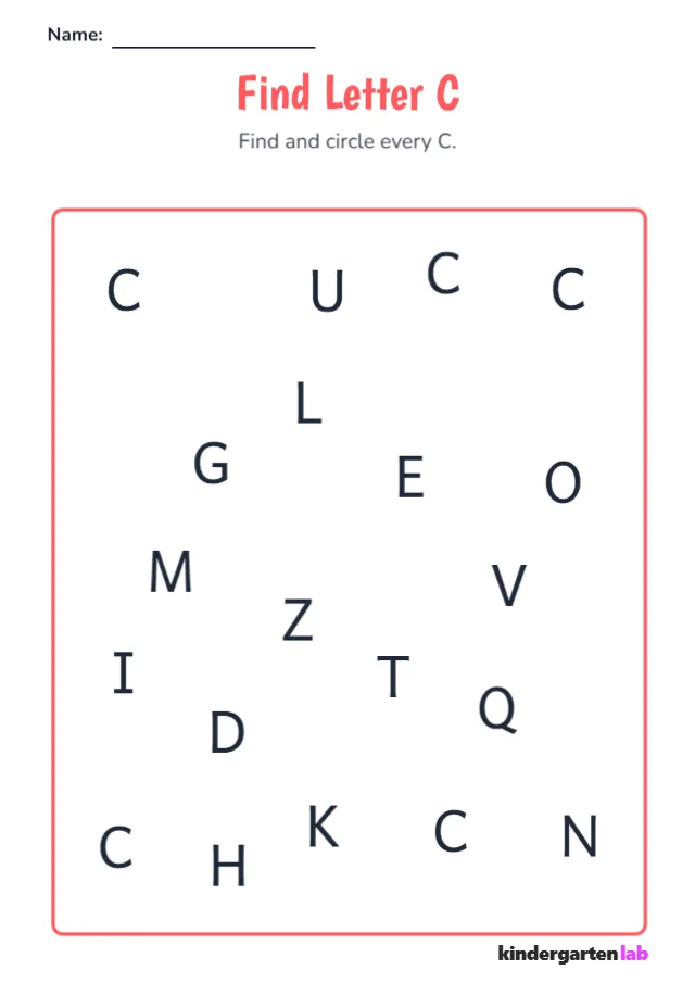 Find Letter C
