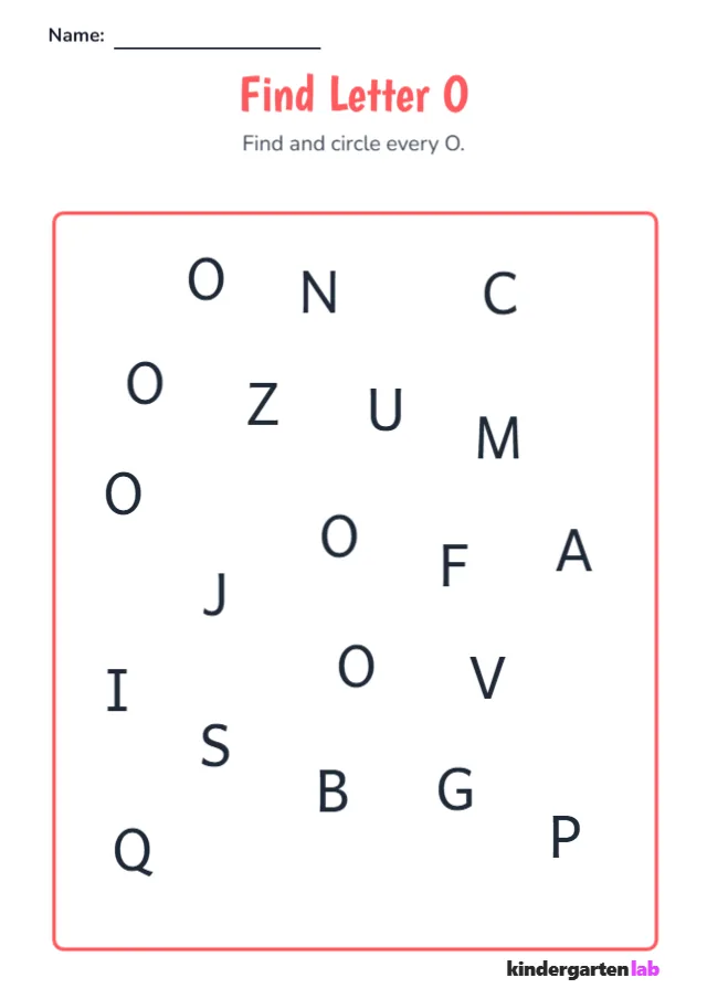 Find Letter O