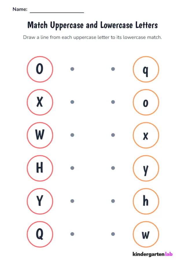 Match Uppercase and Lowercase Letters Preview